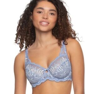 Paramour by Felina Peridot Lace Bra 115073 Size 42C in Peri‎ Cloud Dance